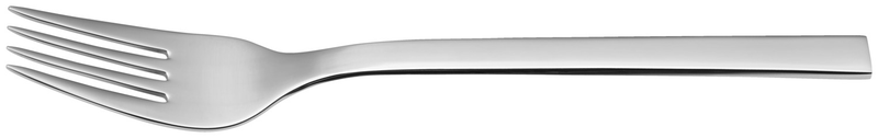 Native-ruokahaarukka ravintolan kattaukseen &ndash; suoralinjainen haarukka peilikiillotetulla pinnalla
